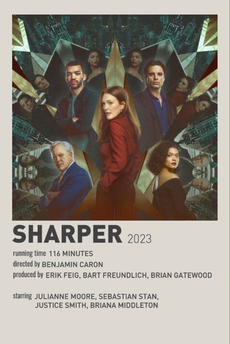 Sharper Movie Poster, Sharper Movie, Iconic Movie Posters, Polaroid Poster, Julianne Moore, Book Tv, Iconic Movies, Movies Showing, Movie Poster