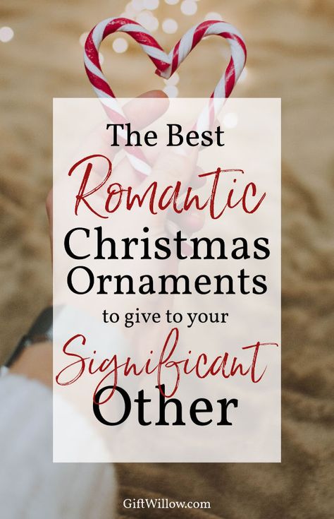 These romantic Christmas ornaments make amazing gifts for your significant other. Couples ornaments are often overlooked, but they make such great romantic gift ideas for the holidays! Romantic Christmas Tree, Significant Other Gifts, Romantic Gift Ideas, Romantic Christmas Gifts, Traditions To Start, Roommate Gifts, Romantic Christmas, Couples Ornaments, Gift Drawing