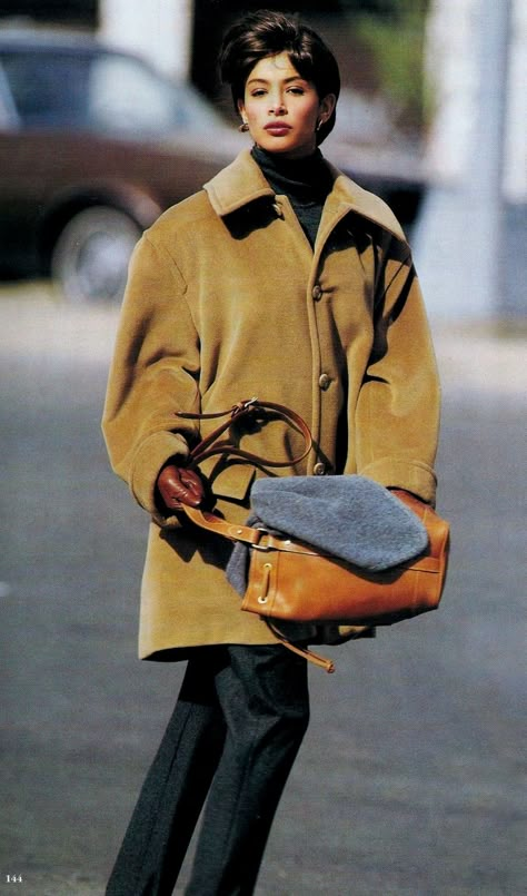 Vintage Ralph Lauren Fall, Ralph Lauren Aesthetic 90s, Vintage Ralph Lauren Runway, Vintage Ralph Lauren Aesthetic, Vintage Winter Outfit, Winter Dress Ideas, Winter Vintage Outfits, 1989 Fashion, Vintage Winter Outfits