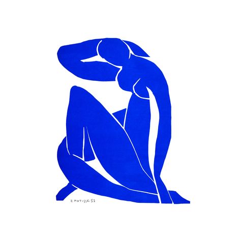 Henri Matisse, Blue Nude II, 1952 | Art Print | Canvas Print | Fine Art Poster | Art Reproduction | Archival Giclee | Gift Wrapped by ArtistLimitedPrints on Etsy Henry Matisse, Matisse Blue, Dark Navy Blue Color, Matisse Prints, Famous Artwork, Matisse Art, Linen Paper, Dark Navy Blue, Navy Blue Color