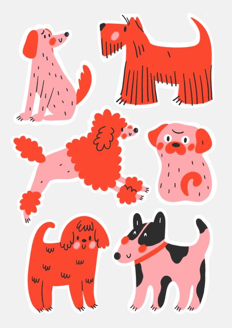 Cute Puppy Illustration, Abstract Dog Illustration, Dog Graphic Illustration, Cute Dog Illustration Art, Fun Dog Illustration, Dog Bone Illustration, Simple Dog Illustration, Retro Dog Illustration, Happy Dog Illustration