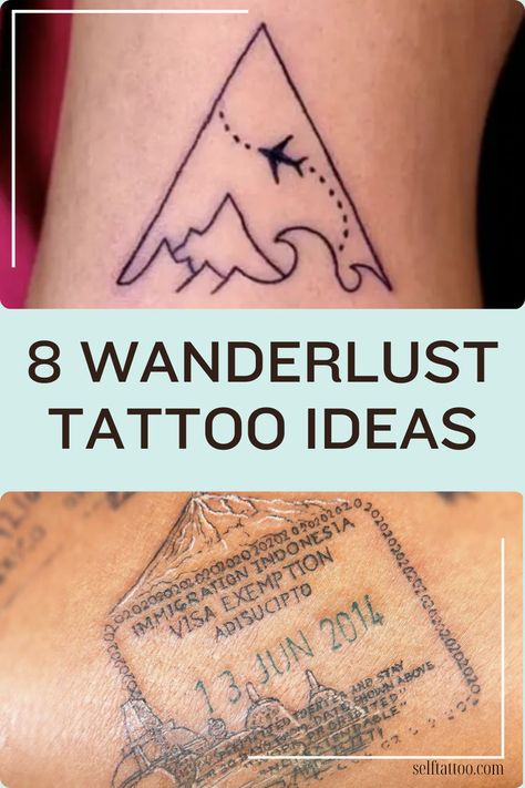 Wanderlust Tattoo ideas for women, Wanderlust Tattoo ideas for men, small Wanderlust Tattoo ideas Travel Tattoo Ideas Men, Wanderlust Tattoo Ideas, Tattoo Ideas Men, Self Tattoo, Travel Tattoo Ideas, Meaningful Tattoos For Men, Wanderlust Tattoo, Planning Trips, Men's Small Tattoo