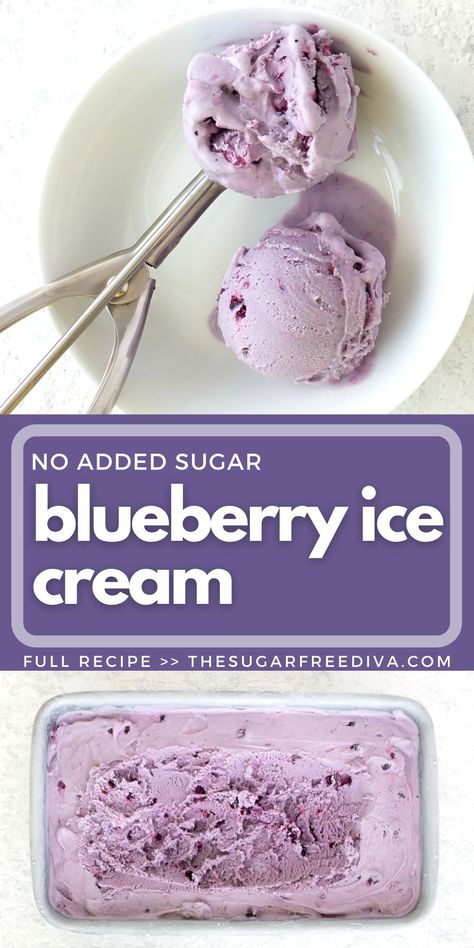 Sugarless Recipes, Freezer Snacks, Blueberry Ice Cream Recipe, Beachbody Challenge, Vegan Low Carb, Tasty Sweets, Sugar Free Ice Cream, Dessert Snacks, Vegan Ice Cream Recipe