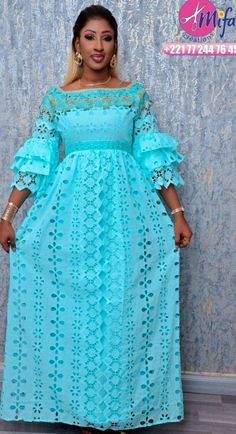 #models #models #tenue #africaine Grand Dakar, African Party Dresses, African Lace Styles, Long African Dresses, African Dresses For Kids, Best African Dresses, African Fashion Skirts, Lace Gown Styles, Afrikaanse Mode