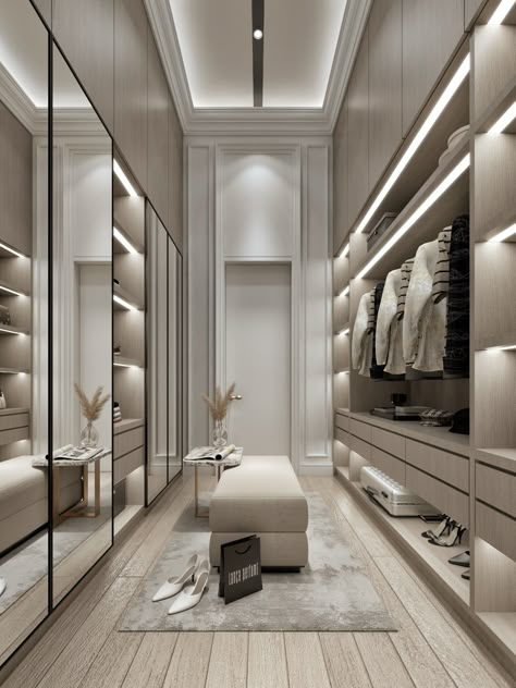 Photography,Interaction Design,Architecture,SketchUp,Autodesk 3ds Max,Vray,Adobe Photoshop A Walk In Closet, Beautiful Bed Designs, Walking Closet, Dream Closet Design, Closet Design Layout, Walk In Closet Design, Luxury Closets Design, Modern Luxury Bedroom, Closet Decor