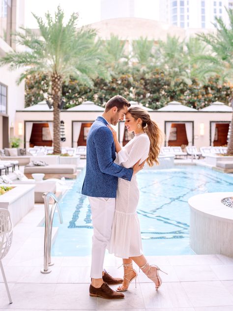 Honeymoon Photoshoot Ideas | Honeymoon in Houston: A Styled Shoot at The Post Oak Hotel | tropical honeymoon, couples photography, honeymoon photography | Photo: Stephania Campos Photography #wedding #weddingphotography #honeymoon #couplesphotography #tropicalhoneymoon #luxuryhoneymoon #luxury #WeddingsinHouston Couple Photo Poses In Resort, Couple Luxury Photoshoot, Resort Pre Wedding Shoot, Resort Couple Photoshoot, Pool Side Couple Photoshoot, Villa Couple Photoshoot, Honeymoon Poses For Couples, Resort Photoshoot Ideas Couple, Pool Side Photoshoot Ideas