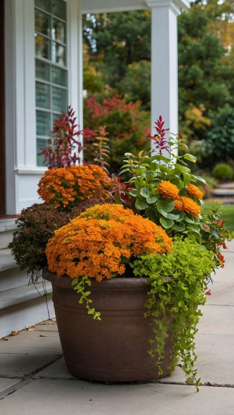 Transform your fall garden into a stunning landscape with easy DIY decor ideas for small front porches in Bloxburg Enhance your front yard in Zone 6 with simple outdoor flower arrangements perfect for an autumnal ambiance This DIY project is kid-friendly and budget-friendly designed for Zone 5 gardens in Texas with an ACNH twist Fall Garden Ideas, Easy To Grow Flowers, Garden Goals, Easy Fall Decor, Texas Gardening, Easy Diy Decor, Easy Landscaping, Fall Decor Ideas, Zone 5