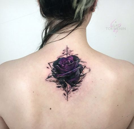 Tattoo Vladislav Tokmenin - tattoo's photo In the style Watercolor, Realistic, Female, Ro (218097) #tattooideas #tattoos #butterflytattoos Tatuaje Cover Up, Blue Rose Tattoos, Butterfly Tattoos For Women, Cat Tattoos, Inspiration Tattoos, Tattoo Cover Up, Tiny Tattoo, Tattoo Desings, Flowers Tattoo