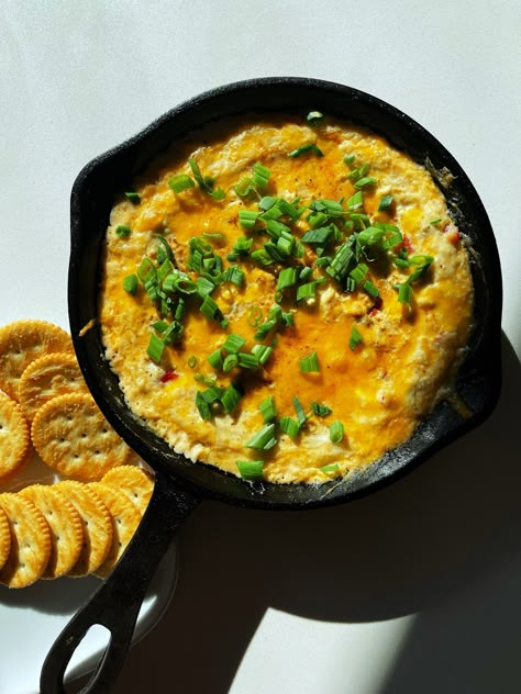 crab pimento cheese dip — Just Add Hot Sauce Baked Crab Dip, French Onion Dip Recipe, Baked Crab, Blue Jean Chef, Onion Dip Recipe, Dips Party, Hot Crab Dip, Appetizer Party, French Onion Dip