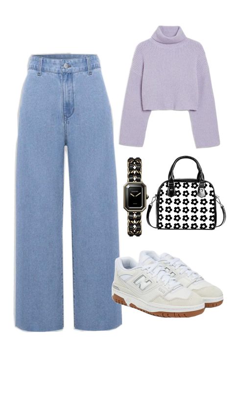 Modest Jeans Outfit 💜 #fashion #fashioninspo #aesthetic #purple Modest Jeans Outfit, Modest Jeans, Aesthetic Purple, Purple Outfits, Jeans Outfit, Outfits Aesthetic, Old Money, Jean Outfits, Light Purple