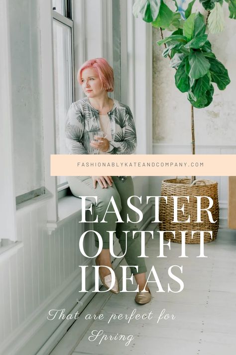 Easter Outfit Ideas that are perfect for Spring Casual Easter Outfits For Women, Casual Easter Outfit, Easter Outfit Ideas, Casual Holiday Outfits, Metallic Loafers, Green Trousers, Relaxing At Home, Ballet Pink, Easter Outfit