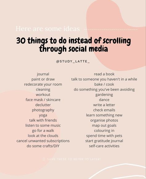 Things To Replace Social Media, Stuff To Do Instead Of Scrolling, Addicted To Scrolling, Things To Do To Feel Productive, Things To Do Besides Social Media, Things To Make Pinterest Boards About, Things To Do Instead Of Scrolling On Your Phone, Things To Do Instead Of Going On Your Phone, Things To Do Without Social Media