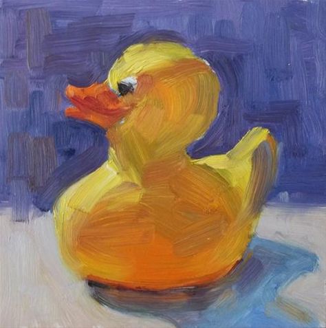 Rubber Duck Painting, Duck Painting, Duck Illustration, Duck Drawing, Duck Art, Heaven Art, Rubber Ducks, Oil Pastel Art, Aqua Glass