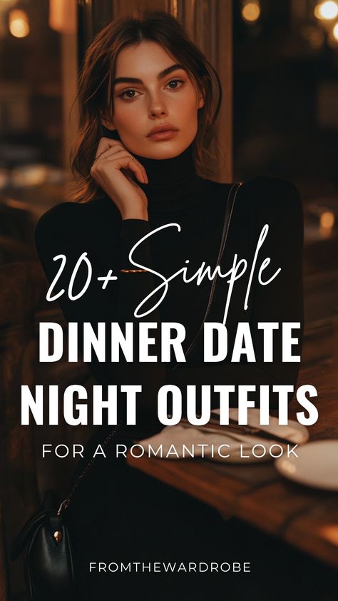 a woman wears a simple dinner date night outfit Casual Chic Date Night Outfit, Chic Winter Date Night Outfit, Italian Date Night Outfit, Dinner Outfit Classy Casual, First Dinner Date Outfit Night, Dinner Date Outfit Casual Jeans, Evening Dinner Outfit Classy Casual, Outfits For Dinner With Family, Dinner Date Winter Outfit