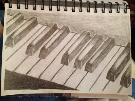 How To Draw Piano Keys, Piano Drawing Pencil, How To Draw A Piano Step By Step, Piano Sketch Easy, How To Draw Piano, How To Draw A Piano, Piano Sketch Draw, Piano Drawing Aesthetic, Piano Art Draw