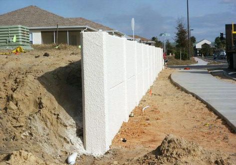 Flood Prevention Landscape, Retaining Wall To Prevent Flooding, Home Flood Prevention, Retaining Wall Fence, Drainage Ideas, Backyard Vibes, Flood Prevention, Flood Barrier, Flood Protection