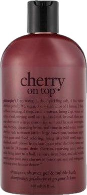 Cherry Body Wash, Cherry Shampoo, Aesthetic Bubble Bath, Cherries Aesthetic, Philosophy Shower Gel, Red Shampoo, Large Mason Jars, Maraschino Cherry, Body Care Routine