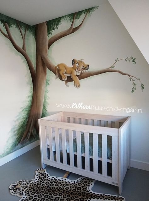 Just the art on the wall LOVE IT Lion King Room, Disney Baby Rooms, Disney Baby Nurseries, Lion King Nursery, Baby Room Boy, Lion King Baby, Baby Nursery Inspiration, Kids Room Murals, Baby Room Themes