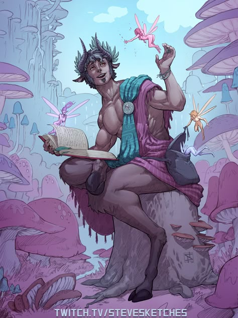 Satyr Bard Male, Roman Characters, Dungeons And Dragons Classes, Fantasy Races, Character Sketches, Dungeons And Dragons Characters, Dnd Art, Character Design Male, Dnd Characters