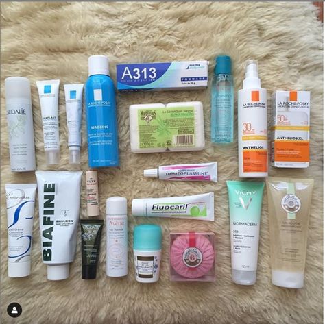 French Pharmacy Skincare Finds - Goals To Get Glowing Pharmacy Skincare, Klorane Dry Shampoo, Trip To Amsterdam, Red Hair Looks, French Pharmacy, French Skincare, Perfect Skin Care Routine, French Beauty, Fancy Makeup