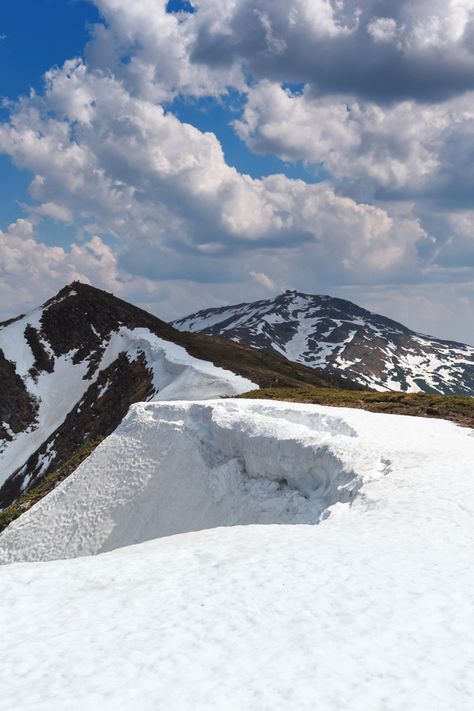 Landscape Hill, Travel Snow, Blue Sky With Clouds, Grass Landscape, Spring Scenery, Mountain Winter, Snow Hill, Sky With Clouds, Beautiful Snow