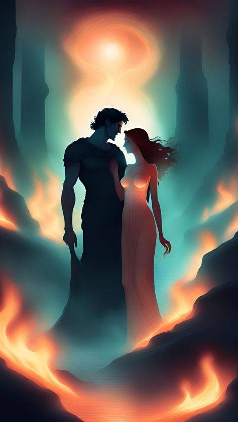 Stories | Myths | Couple | Love | Underworld | Hades | Persephone | Fantasy | Hades Lockscreen, Persephone Art Goddesses, Hades And Persephone Fanart, Persephone Core, Hades Wallpaper, Persephone And Hades Art, Persephone Greek Mythology, Tarot Ideas, Persephone Art