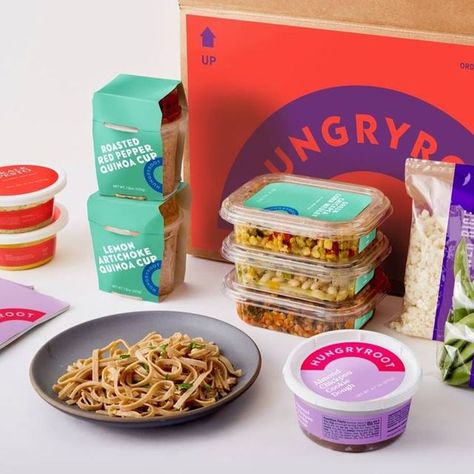 Hungryroot Grocery Delivery Meal Kit Review 2022 Hungry Root, Almond Butter Brownies, Chickpea Cookies, Grocery Delivery Service, Sesame Ginger, Ginger Sauce, Food Network Magazine, Meal Delivery Service, Eating Clean