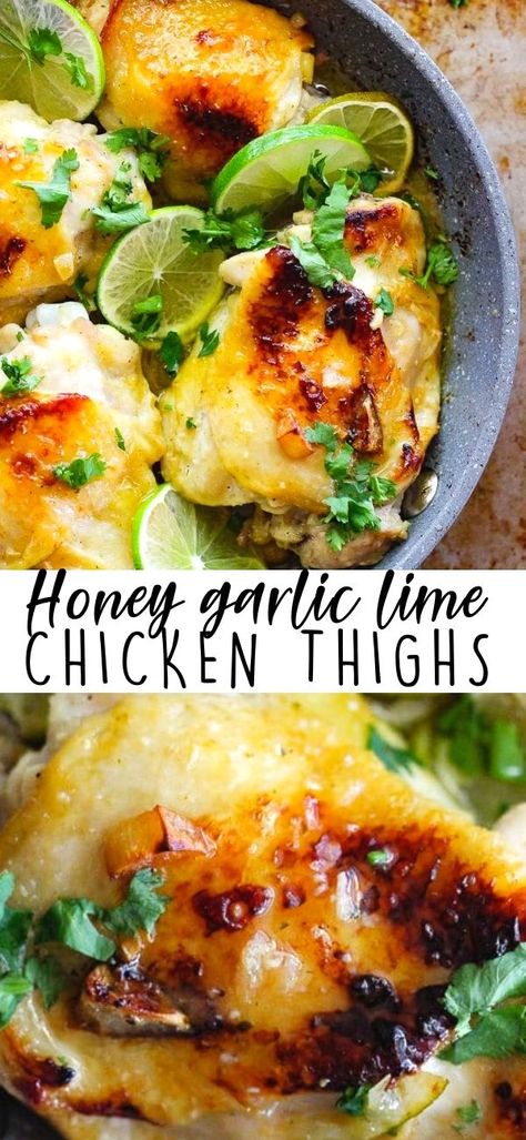 Garlic Lime Chicken Thighs, Honey Lime Garlic Chicken, Honey Lime Chicken Marinade, Honey Lime Chicken Thighs, Citrus Chicken Marinade, Garlic Chicken Crockpot, Lime Chicken Thighs, Garlic Lime Chicken, Lime Marinade For Chicken