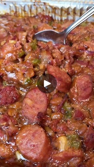 238K views · 2.9K reactions | The best loaded baked beans ever! Make these and you’ll never go back to anything else. Guaranteed! Find the full recipe on my website theninjacue.com. https://theninjacue.com/the-best-loaded-baked-beans/#bakedbeans #loadedbakedbeans | Ninjacue | Ninjacue · Original audio Ground Beef Sausage Recipe, Loaded Baked Beans, Canned Baked Beans, Easy Baked Beans, Bbq Baked Beans, Sausage Dishes, Baked Bean Recipes, Veg Food, Bbq Seasoning