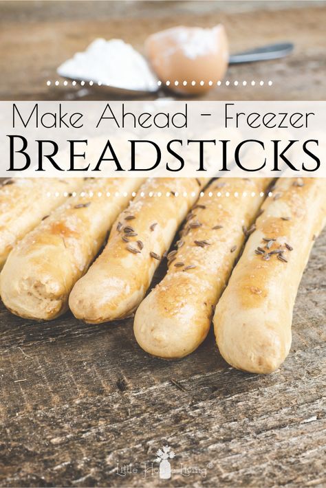 Want to prep your freezer for future meals? These make ahead breadsticks are a perfect recipe! So tasty and delicious, these frozen breadsticks are a great kitchen time-saver. Freezing Bread, Homemade Breadsticks, Cheesy Breadsticks, Freezable Meals, Bread Sticks, Freezer Meal Prep, Kitchen Time, Freezer Cooking, Make Ahead Meals