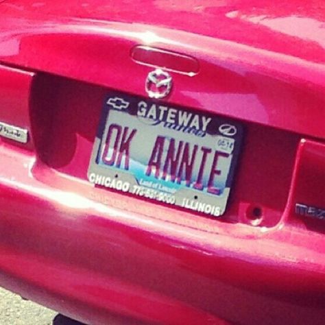 "Annie are you ok" Annie Are You Ok, Vanity Plate, Are You Ok, License Plates, Fun Ideas, Family Love, License Plate, Really Funny, Illinois