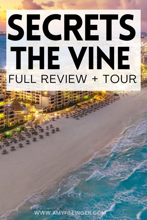 Here is a Secrets the Vine Review plus a full Secrets the Vine video tour. If you're planning a Cancun vacation or Cancun honeymoon, you need to consider Secrets the Vine! This is one of the best adults-only, all-inclusive resorts in Cancun and is located in the Cancun hotel zone #cancun #hotelzone #secretsthevine #allinclusiveadultsonly Secrets The Vine Cancun, Cancun Honeymoon, Hyatt Zilara Cancun, Cancun Hotel, Cancun Hotel Zone, Honeymoon Travel Agent, Tulum Vacation, Secrets Resorts, Cancun Vacation