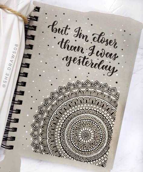 Quotes For Mandala Art, Mandala Drawing With Quotes, Mandala Art With Quotes, Mandala Calligraphy, Mandala Arts, Watercolor Mandala, Mandala Ideas, Easy Mandala Drawing, Easy Mandala