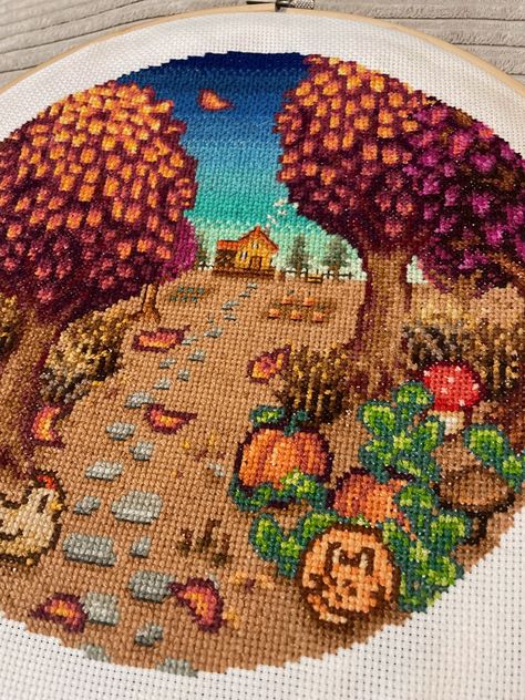 Cross Stitch Patterns Video Games, Cross Stitch Patterns Stardew Valley, Stardew Valley Knitting, Stardew Valley Cross Stitch Pattern Free, Stardew Valley Chest Organization, Stardew Valley Crafts, Stardew Valley Embroidery, Stardew Valley Cross Stitch, Stardew Valley Art