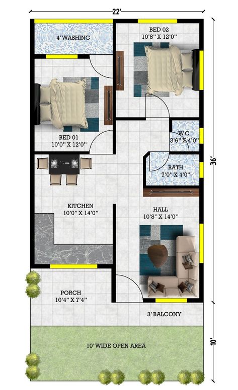 22×40 House Plan, 2bhk Floor Plan, 30x50 House Plans, House Structure, North Facing House, 20x40 House Plans, House Checklist, 2bhk House Plan, Indian House Plans