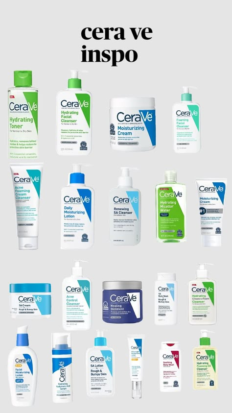 Cera Ve Products Skin Care, Cera Ve Aesthetic, Cera Ve, Crafts Cardboard, Cerave Skincare, Kids Skin Care, Clear Skin Care, Basic Skin Care Routine, Perfect Skin Care Routine