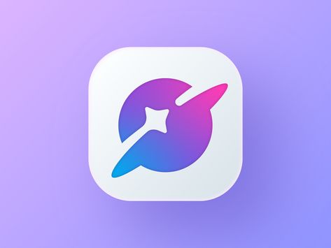 Star around Planet icon by Bogdan Kolchanov on Dribbble App Logo Design Inspiration, Universe Logo, App Development Design, Launcher Icon, Icon Images, Planet Icon, Planet Logo, Space Icons, Star Icon