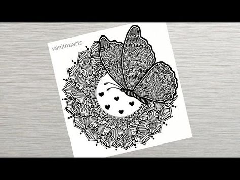 (43) Butterfly Mandala Art | Mandala art for Beginners | Butterfly Drawing | stepbystep tutorial | doodle - YouTube Mandala Art In Butterfly, Mandala Drawing Butterfly, Butterfly Doodle Art, Butterfly Mandala Art, Mandala Art For Beginners, Art Step By Step, Butterfly Mandala, Art For Beginners, Mandala Art Therapy