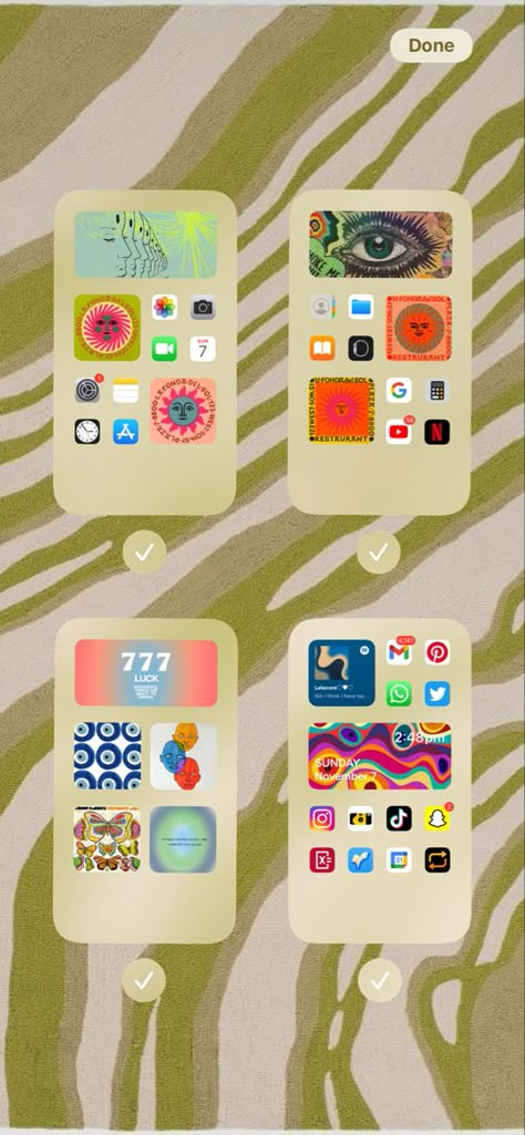 Trendy Widget Ideas, Wallpaper Trends 2023 Iphone, Cute Contact Pictures Aesthetic, Music Widget Ideas, Birthday Widget Ideas, Spiritual Iphone Layout, Ios 16 Wallpaper Hippie, Phone Background Inspo With Widgets, 2023 Wallpaper Trends Iphone