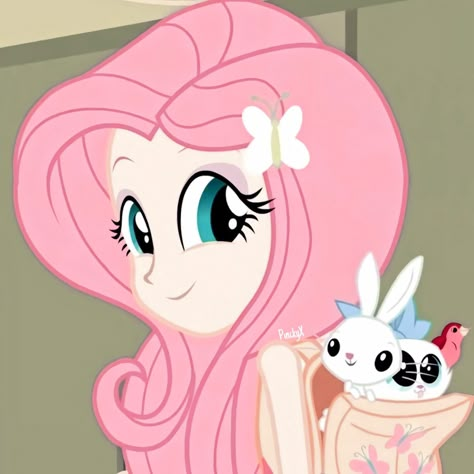 Fluttershy Human, Seni Korea, Flutter Shy, My Little Pony Poster, Soft Pink Theme, My Lil Pony, Cartoon Profile Pictures, My Little Pony Pictures, Mlp My Little Pony