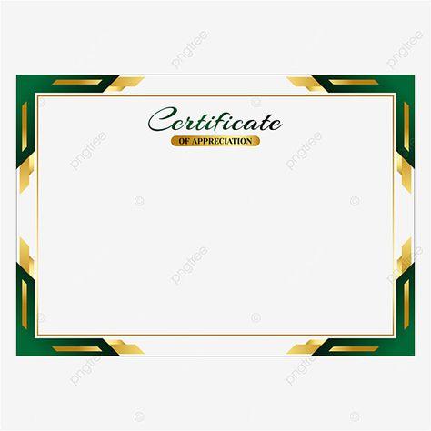 Green And Gold Border Frame, Certificate Border Design Frames, Certificate Frame Design, Certificate Border Png, Green Certificate, Graduation Certificate Template, Useful 3d Prints, Certificate Border, Certificate Background