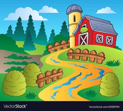 Farm Cartoon, Panda Images, Moon Cartoon, Farm Images, Drawing Scenery, Amazing Pumpkin Carving, Abc Coloring Pages, Nate Diaz, Farm Scene