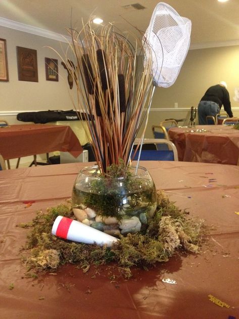 Best 25+ Retirement Party Centerpieces Ideas On Pinterest ... Fishing Centerpieces Ideas, Wild Game Dinner, Fish Centerpiece, Gone Fishing Party, Fishing Themed Wedding, Fishing Theme Party, Baby Shower Fishing, Birthday Fishing, Fish Party