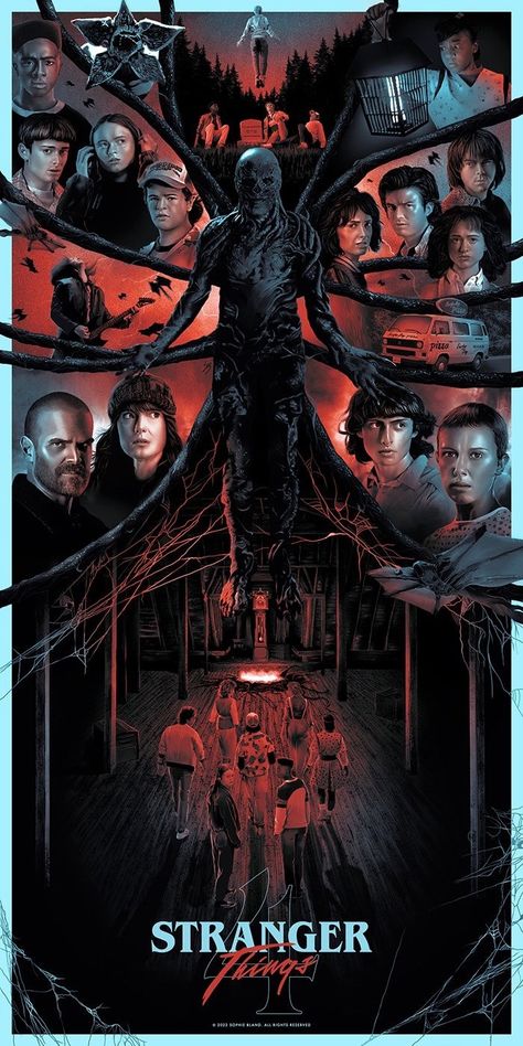 Sci-fi Scenario, Stranger Things Premiere, Movie Synopsis, Stranger Things Poster, Tv Horror, Stranger Things 4, Stranger Things Art, Stranger Things Tv, Horror Movie Art