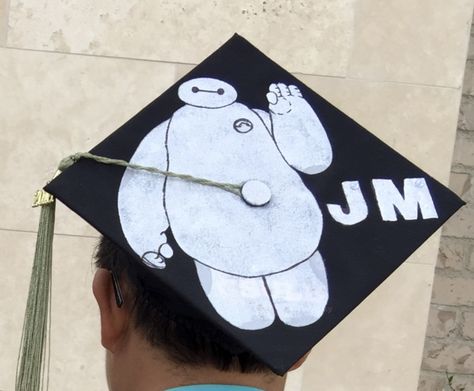 I made this Baymax nurse graduation cap...BAYMAX is the personal healthcare companion! BSN RN Nurse Graduation Cap, Nurse Graduation, Nursing Graduation, Baymax, Future Ideas, Graduation Cap, Floppy Hat, Bucket Hat, Craft Ideas