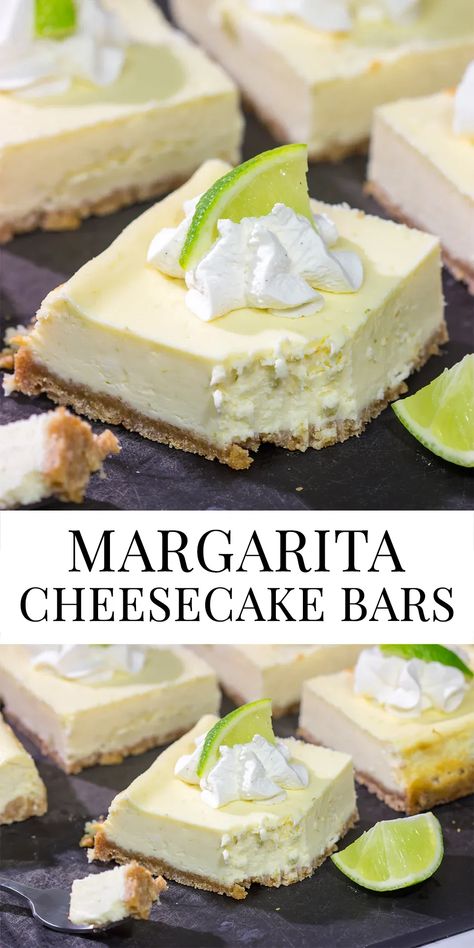 Margarita Dessert Recipes, Margarita Cheesecake, Individual Cheesecakes, Margarita Bar, Lime Cheesecake, Boozy Desserts, Homemade Cheesecake, Cheesecake Filling, Mexican Dessert