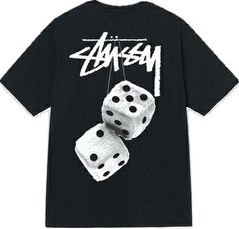 Stussy Fuzzy Dice Tee Shirt Black Stussy Dice, Dyed Tshirt, Black Pug, Clinic Design, Black Fire, Blue Saree, Checkered Shirt, Culture Kings, Winter Outfits Women