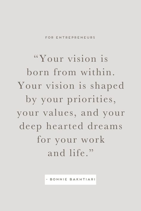 Creating a brand vision is one of the most important things you can do as a service-based entrepreneur. With a clear long-term vision you’re able to propel forward towards the brand and life of your dreams. Here are three ways to choose the right images for your brand vision and how to make your dreams a reality. | b is for bonnie design #branding #brandvision #socialmediamarketing Life By Design Quotes, Choose Your Life Quotes, Living A Dream Quotes, Living Your Dreams Quotes, Vision Quotes Inspiration Motivation, Vision Is The Art Of Seeing, Design Your Life Quotes, Create The Life Of Your Dreams, Quotes On Vision And Goals