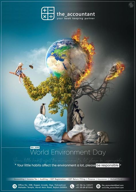 Be Responsible Towards "Environment" Save Nature Poster Environment, Environment Day Creative, World Environment Day Posters, Save Water Poster, Environmental Posters, Medical Website Design, Linkedin Background, Be Responsible, Save Nature