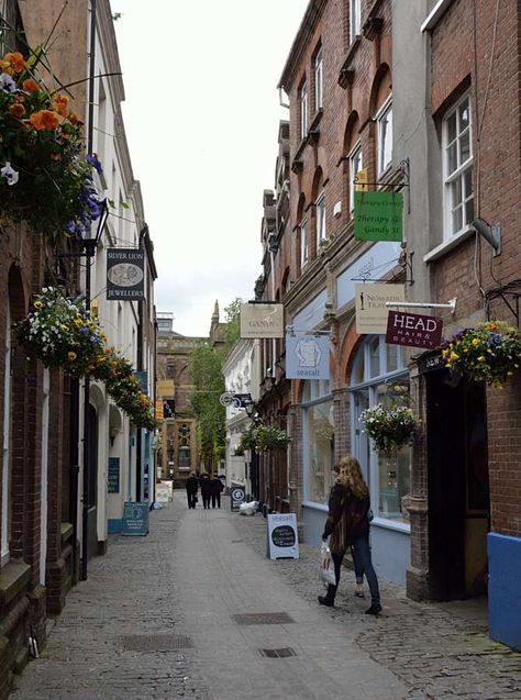 Shopping street in Exeter city centre, Devon Exeter England, Betty Neels, Exeter Cathedral, Exeter City, Exeter Devon, Small Restaurants, Walking Down The Street, Devon And Cornwall, Devon England